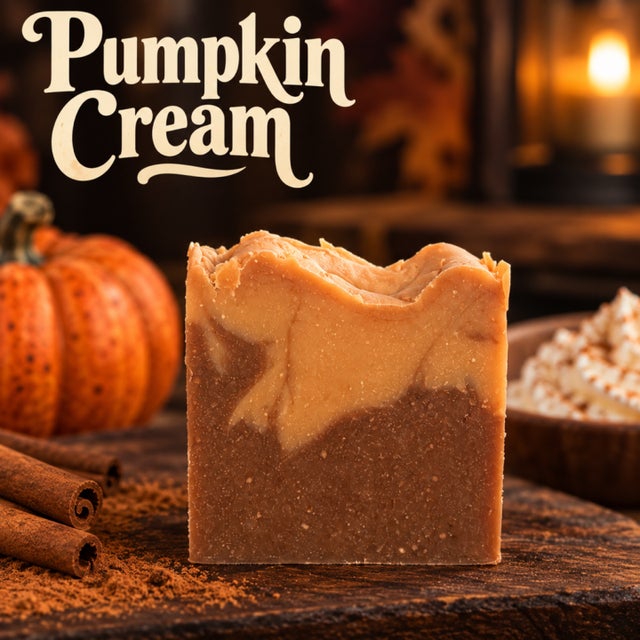 Pumpkin Cream handmade soap